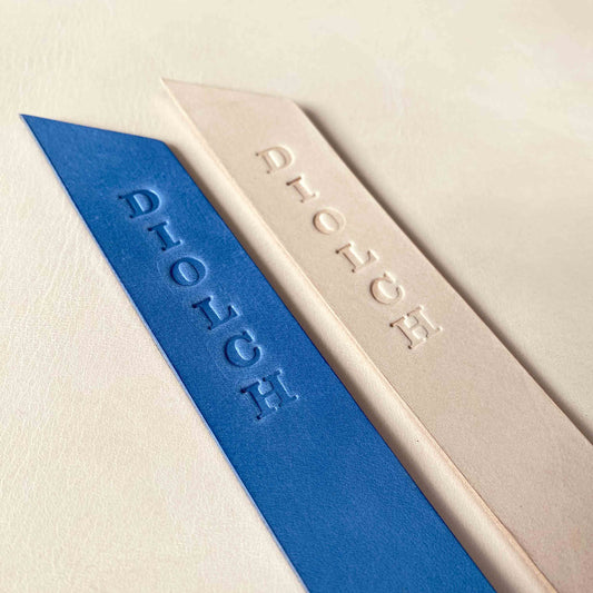 Personalised Leather Bookmark - Text Only