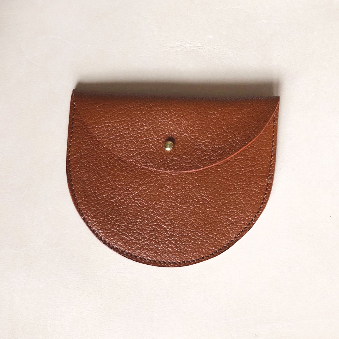 Handmade leather purse - Tan