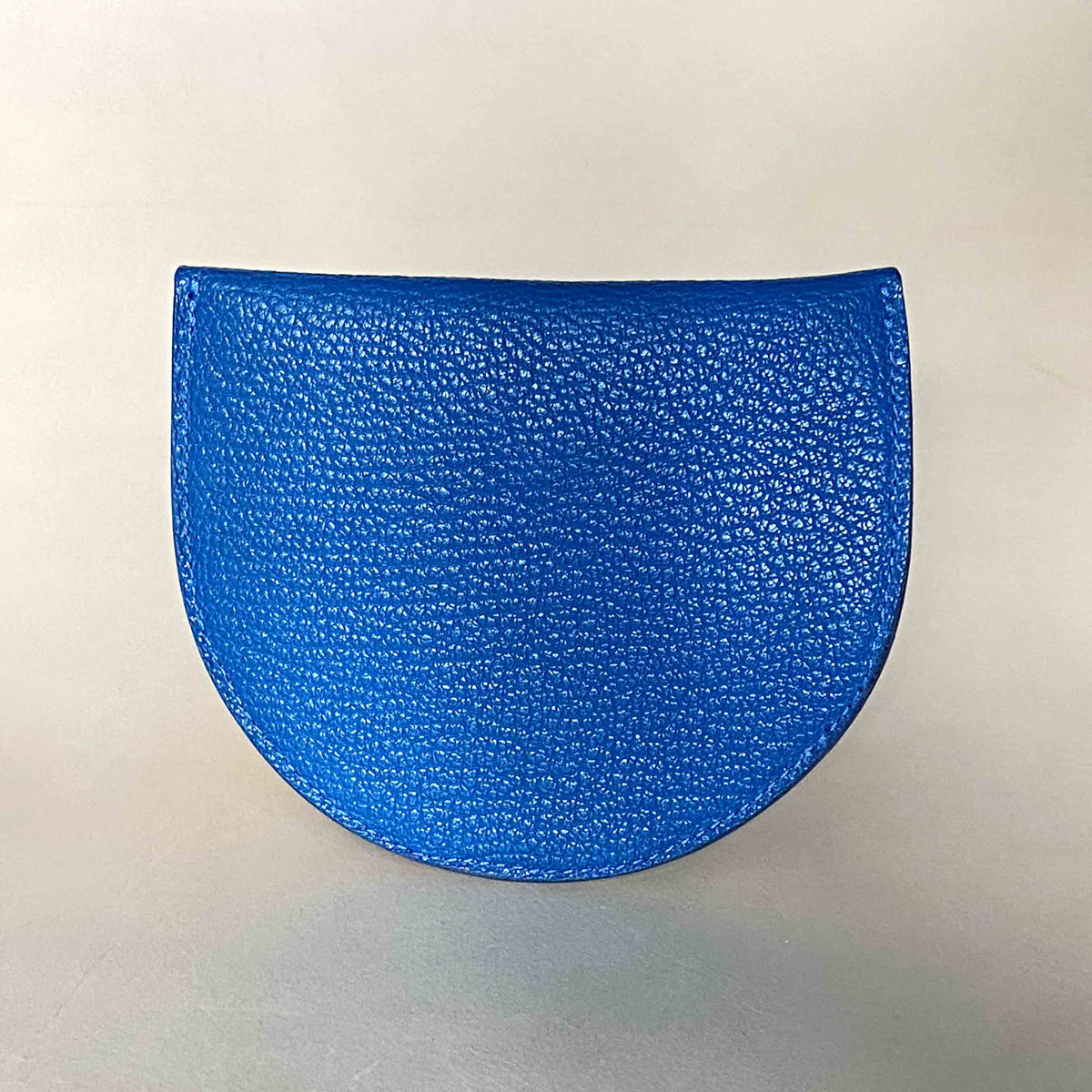 SECOND - Blue leather card and coin purse