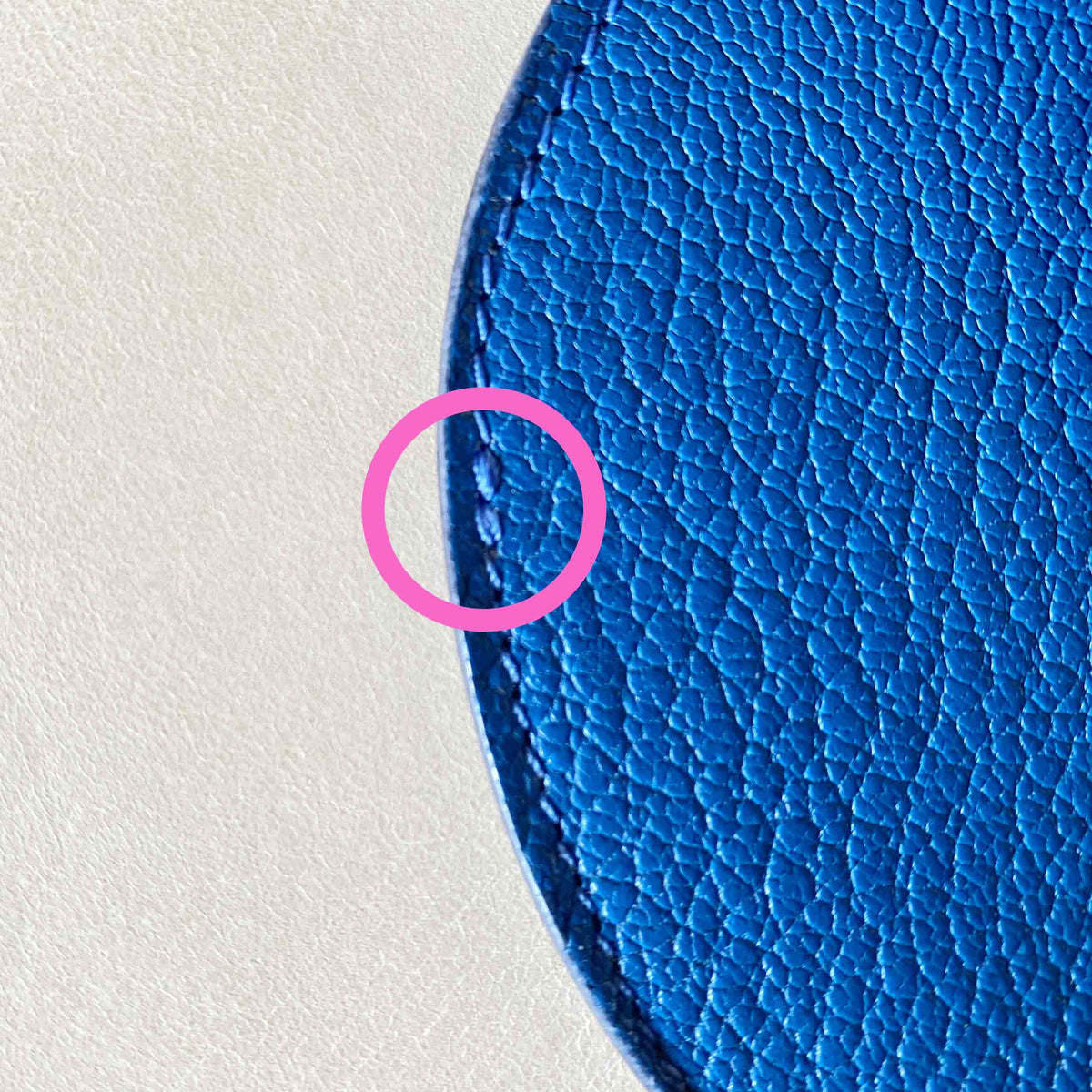 SECOND - Blue leather card and coin purse