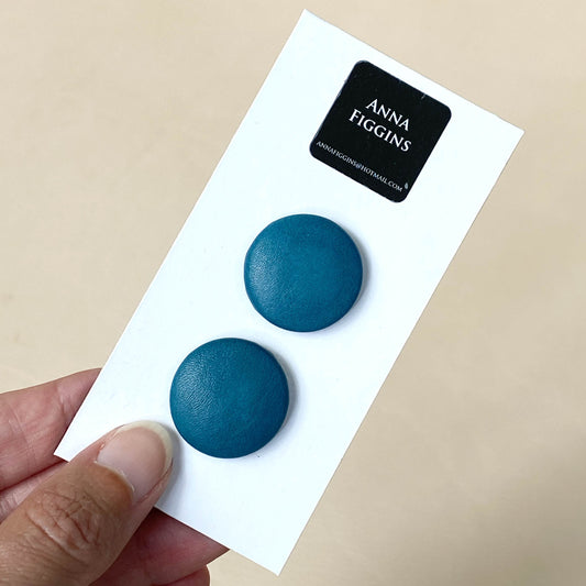 END OF LINE - Leather Covered Buttons