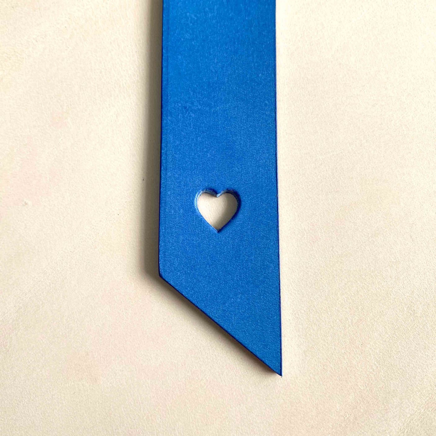 Personalised Leather Bookmark - Heart