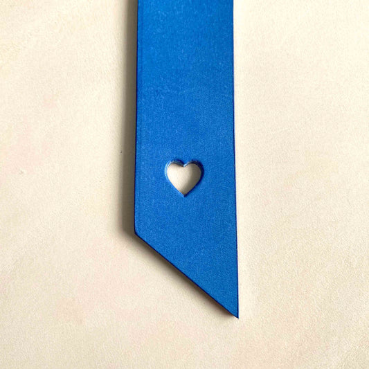 Personalised Leather Bookmark - Heart