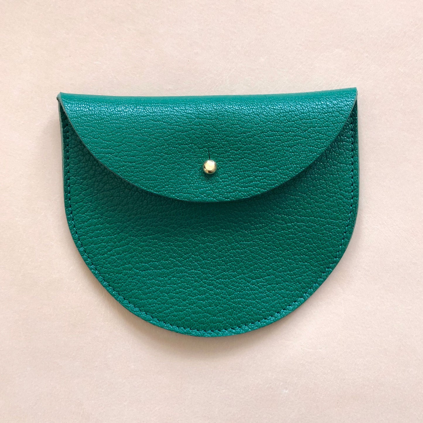 Handmade leather purse - Green
